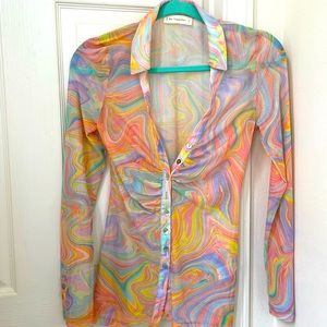 NWOT By Together Mesh Blouse